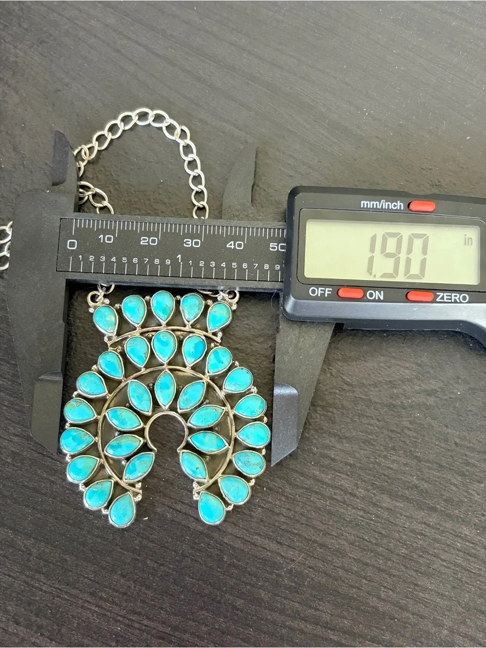 925 Sterling Silver Kingman Turquoise Naja Statement Necklace
